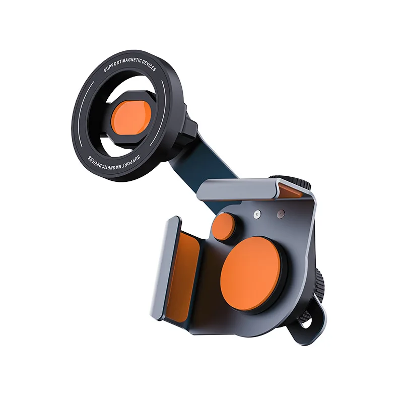 

Aluminum alloy car mobile phone holder, magnetic bracket, multi-angle adjustment