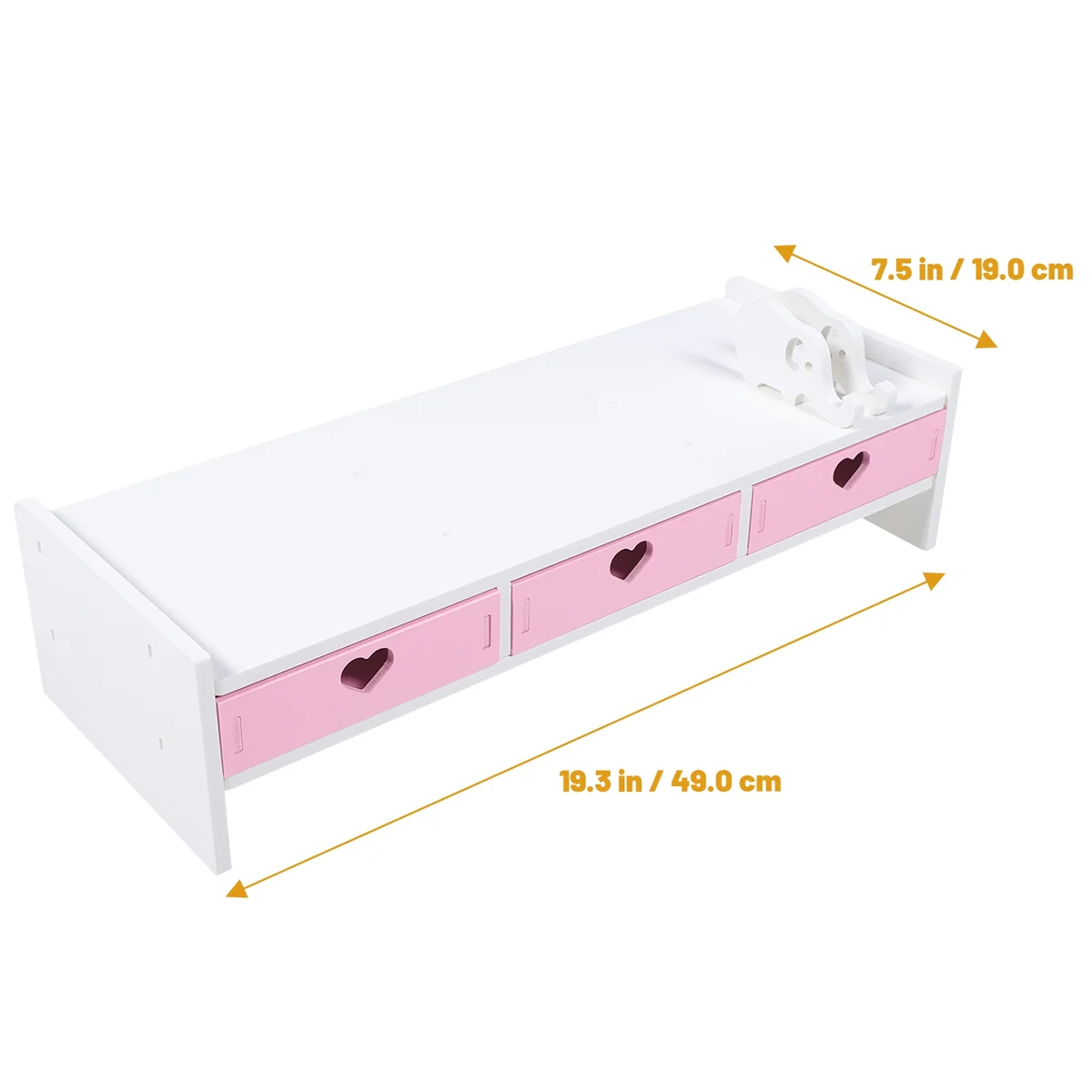 Laptop Monitor Stand Schreibtisch Top Organizer Regal Computer Bildschirm Riser erhöht Rack PVC Office Support Mount