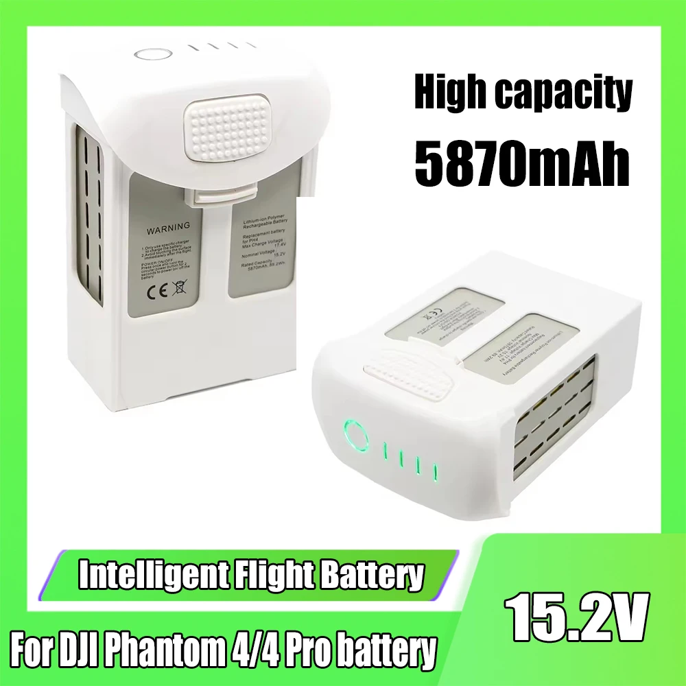 For Phantom 4 Battery Compatible Phantom 4/4 Advanced/4 Pro V2.0/4 RTK Series Drone 5870mAh 15.2V Flight Time 30 Minutes