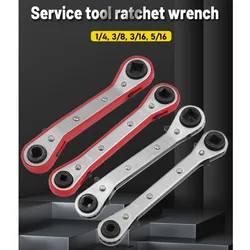 Compressor Ratchet Wrench 1/4-3/8 3/16-5/16 Square spanner Mechanical Workshop Tools Key Set For Air Conditioning Refrigeration