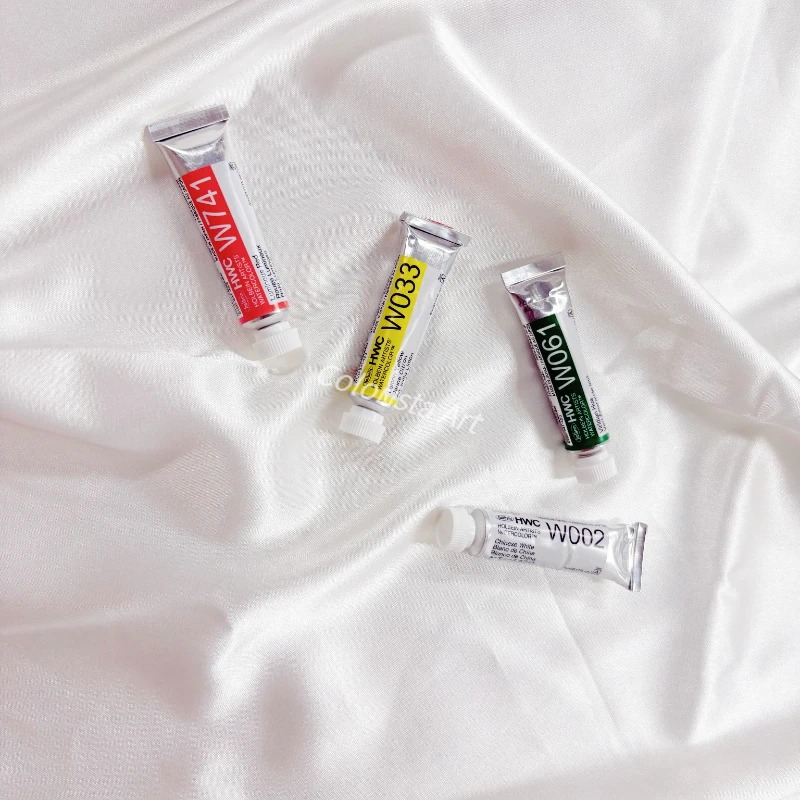 

Holbein Watercolor Transparent Tube Color 5ml HWC Paint Single Can Be Used As Solid Watercolor Sub-packaging Paint