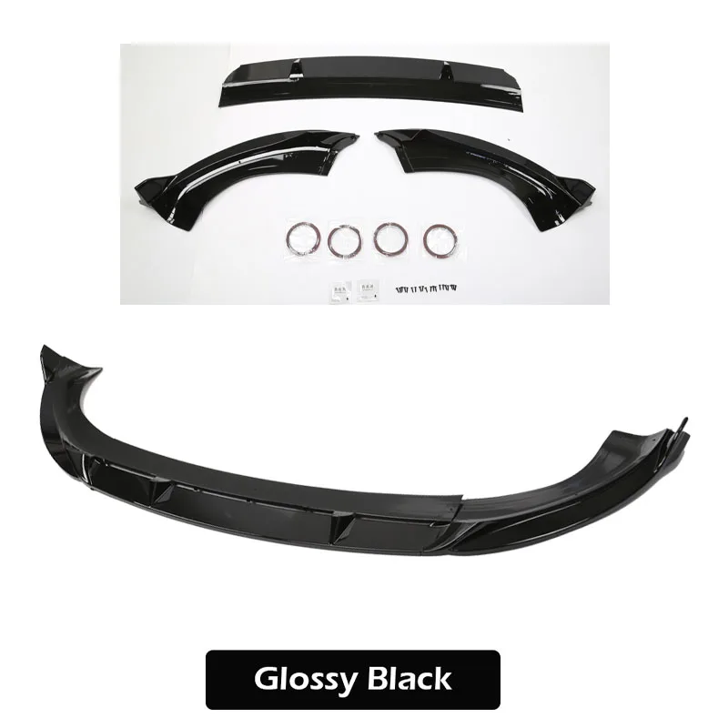 For Tesla Model Y Premium Juniper Front Bumper Lip Kit Front Spoiler Wing Glossy Black Splitter Trim Tesla Y 2026 Accessories
