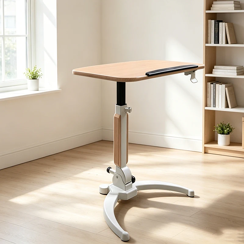 Multi-functional Folding Storage Manually Pneumatic Height-Adjustable Desk Gas Spring Standing Workstation For School Training