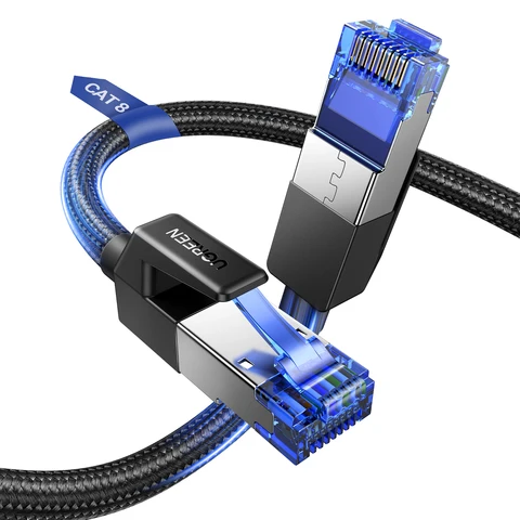 UGREEN CAT 8 Ethernet Cable High Speed Braided 40Gbps 2000MHz Network…
