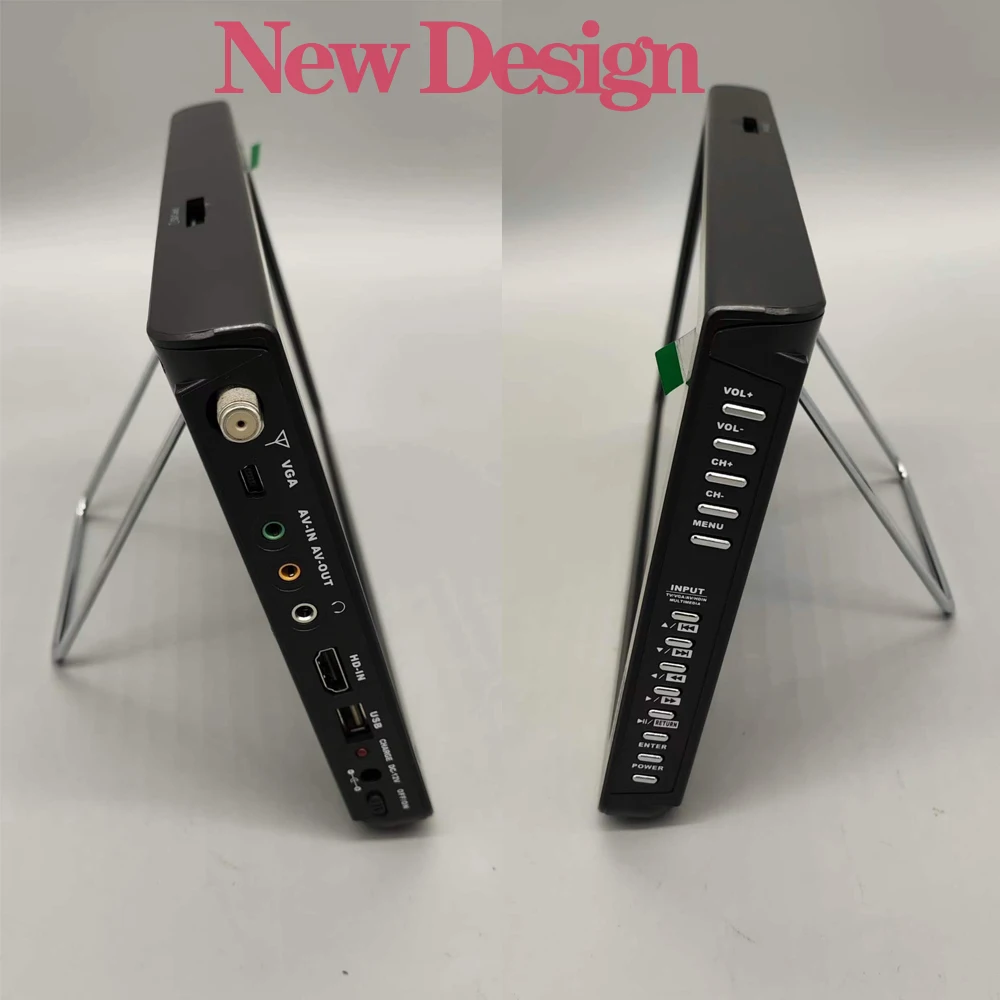جهاز تلفزيون صغير محمول تناظري Atsc T بشاشة 10 بوصة من Leadstar الكوري يدعم H265/Hevc إدخال Dolby Ac3 HDMI يستخدم في المنزل زورق فك ترميز Atsc