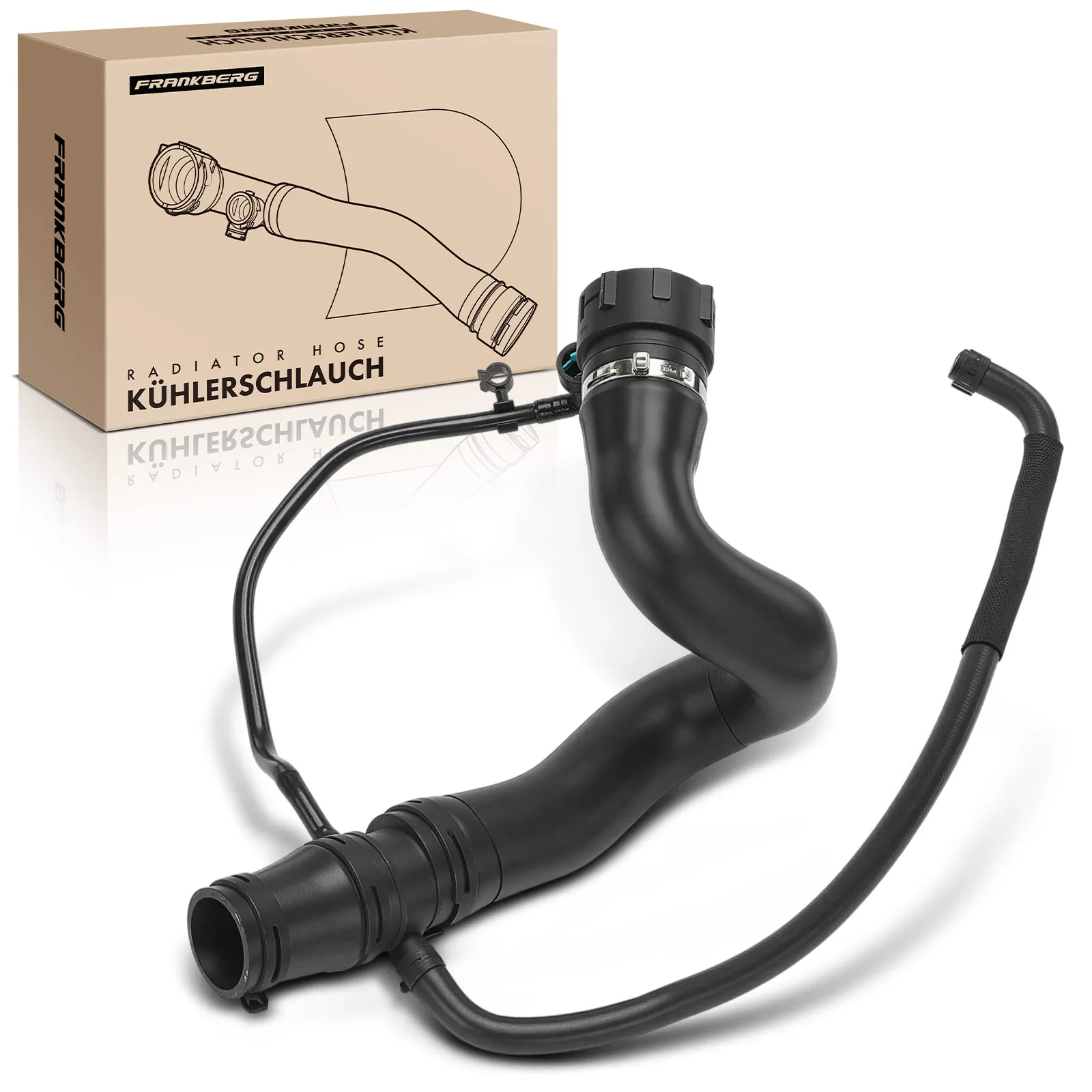Frankberg 1x Kühlerschlauch Kühlwasserschlauch für Land Rover Range Rover III L322 4.4L LR029140