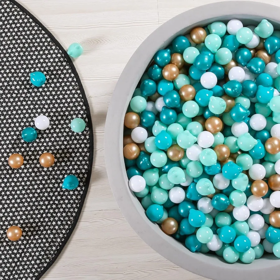 ลูกบอลพลาสติกสำหรับเด็กเล่น 100 ลูก รูปทรงต่างๆ ทนทานต่อการบด สำหรับเด็กเล็ก เด็กทารก สีพาสเทล ของเล่นรูปทรงต่างๆ ขนาดใหญ่ สำหรับเพื่อนซี้