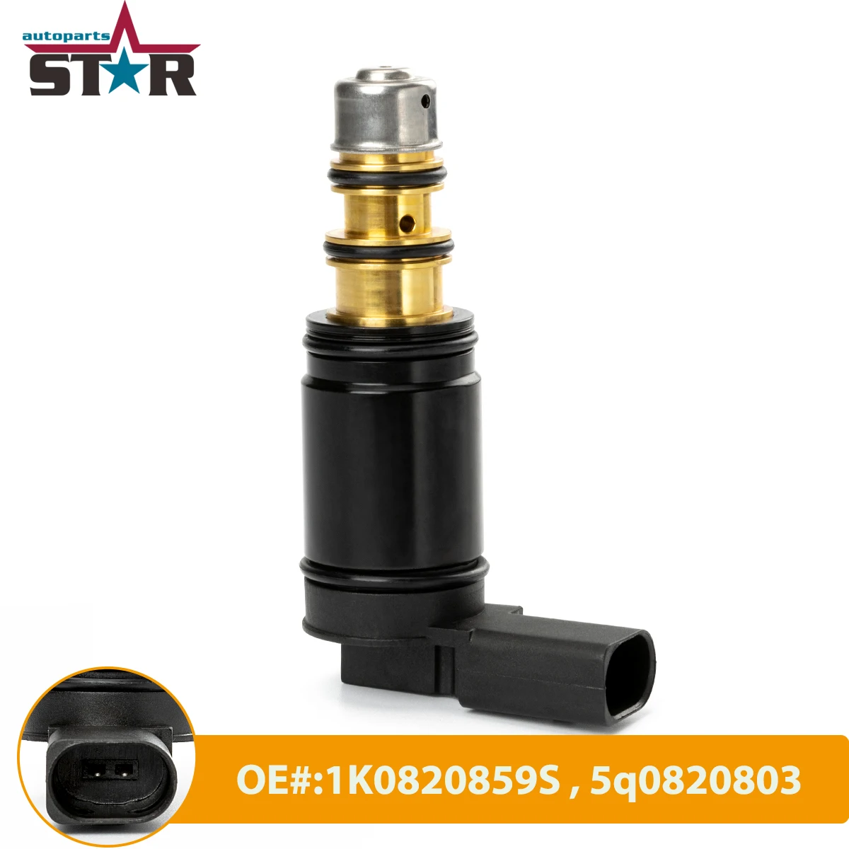 6SEU14C 7SEU16C AC Compressor Control Solenoid Valve For Volkswagen MK5 MK6 5q0820803 1K0820859S 5q0820803f