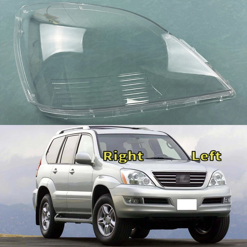 

For Lexus GX270 GX400 GX460 GX470 2004~2009 Transparent Headlamp Cover Lamp Shade Front Headlight Shell Lampshade Lens shell