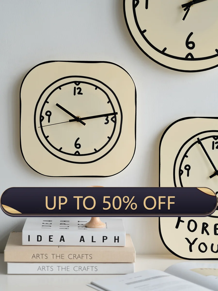 Scandinavian Minimalist Acrylic Wall Clock Living Room Wall Creative Decorative Silent Clock Ornaments