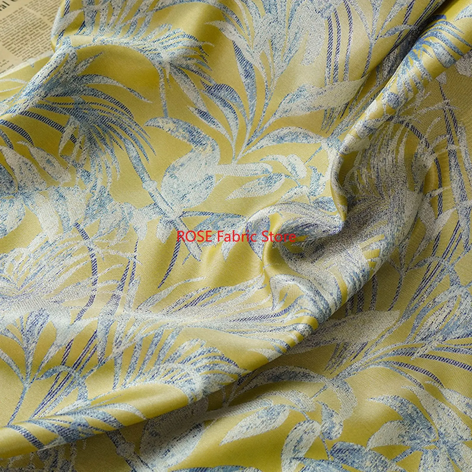 1 meter Soft Painting Style Jacquard Fabric Vest Dress Bag Decorative Sewing Fabric
