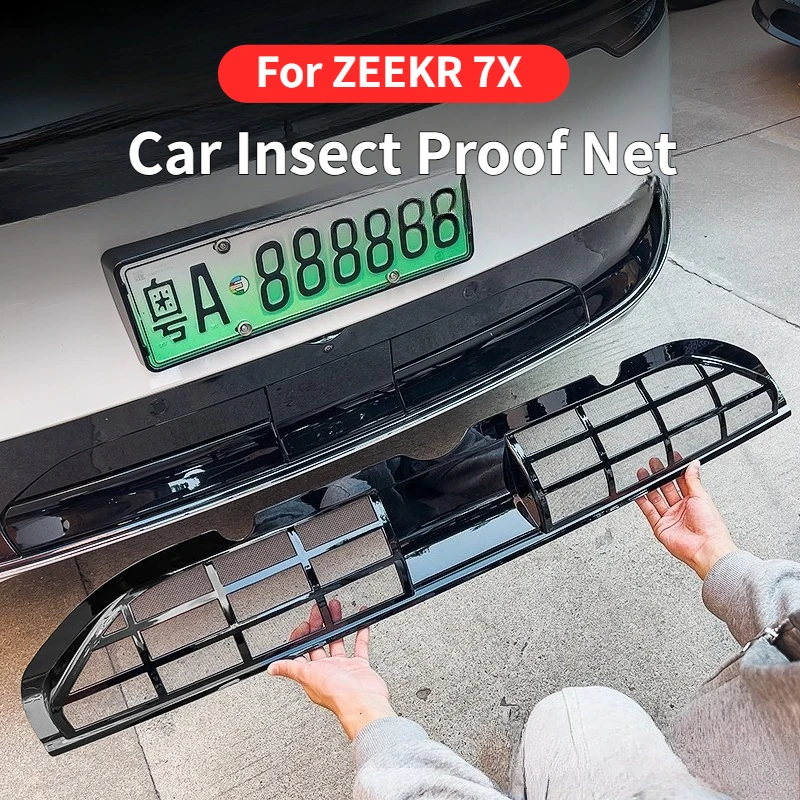 

For ZEEKR 7X 2025 Car Grille Insect Proof Net Protective Cover Front Bumper Grill Mesh Inlet Vent Guards Exterior Accessories