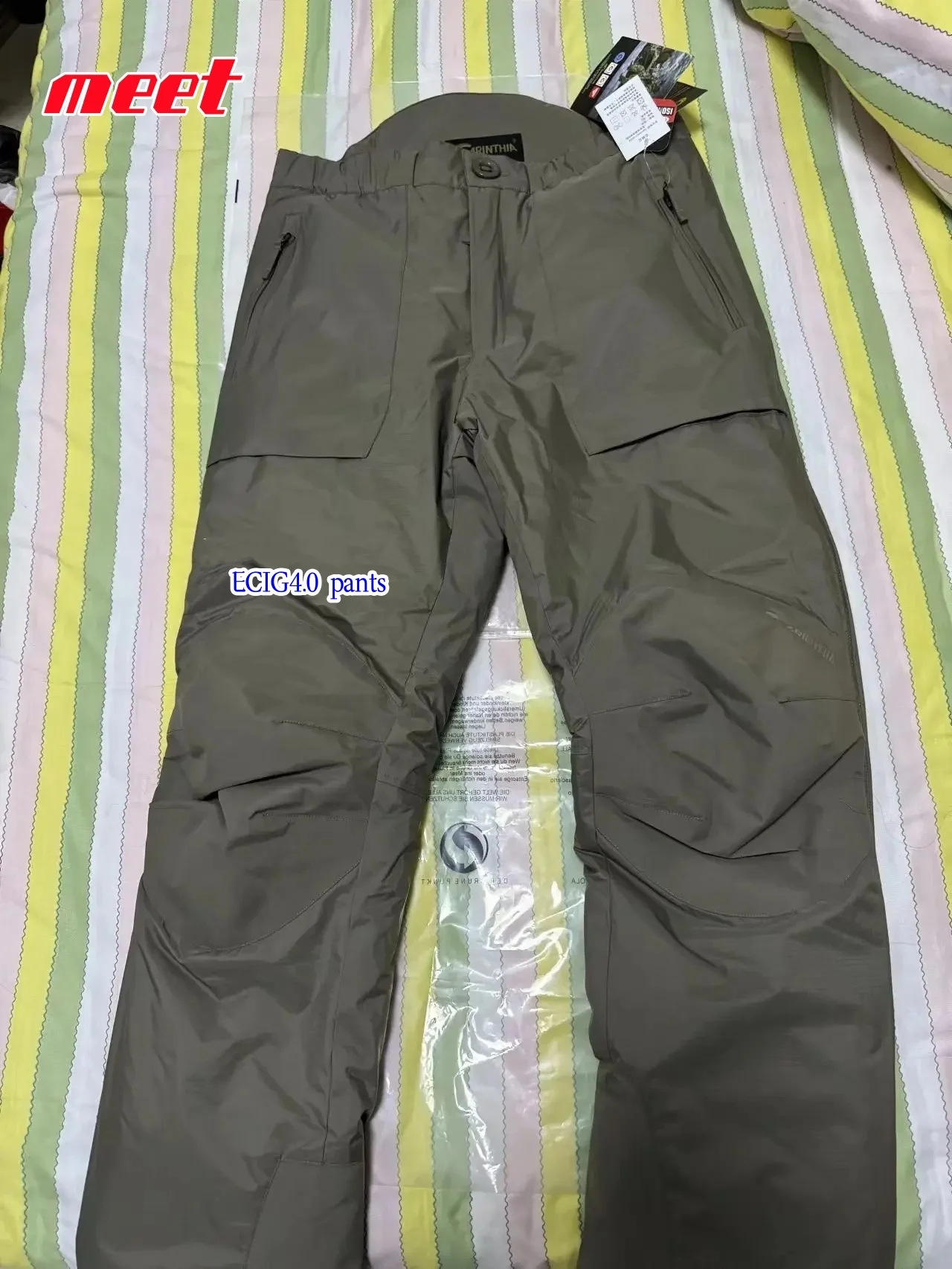 MIG4.0, ECIG4.0, ISG2.0 autumn and winter warmth, windproof, and cold resistant thickened pants