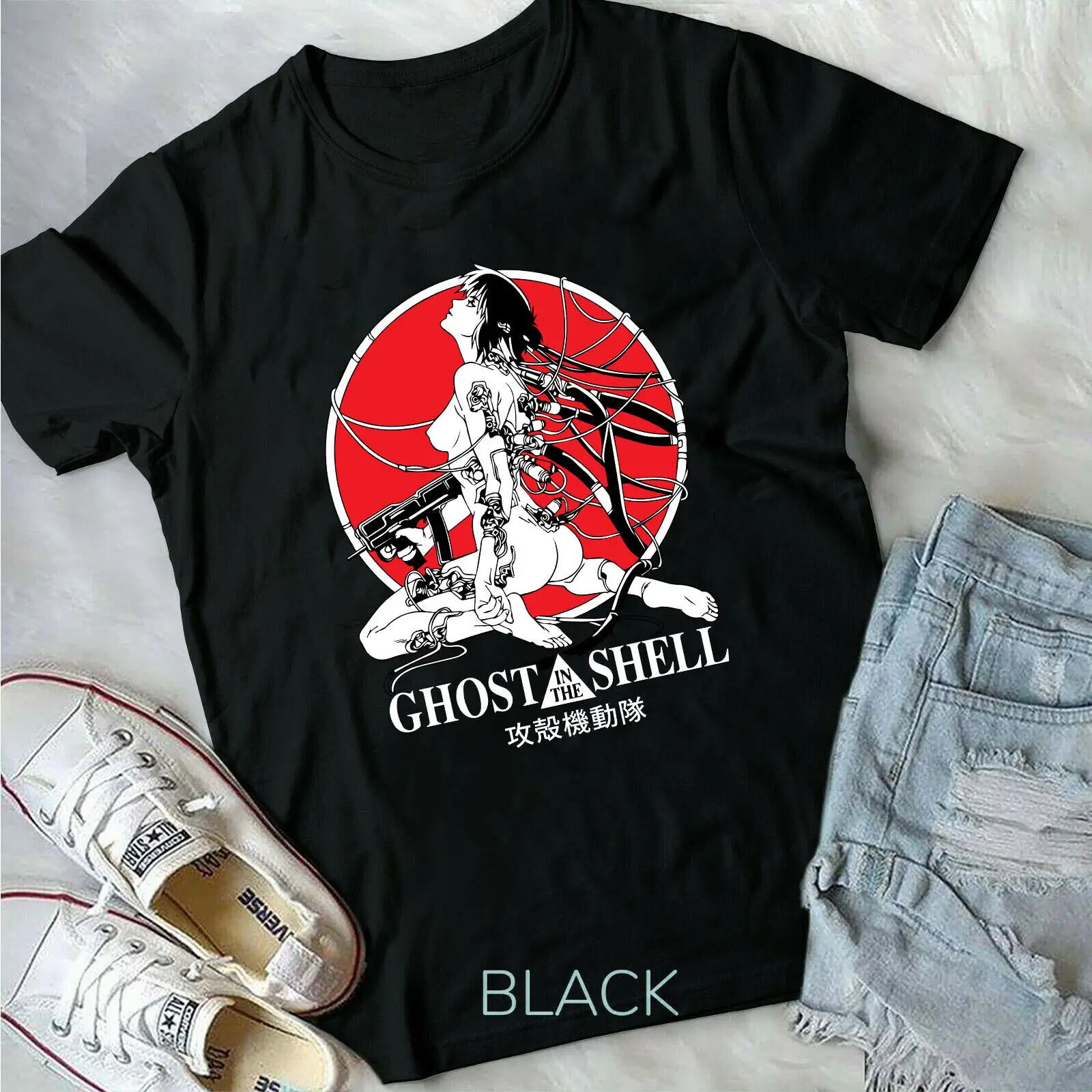 Ghost in the Shell,Motoko Kusanagi,Aesthetic,Anime,Japanese Movie,Unisex T-Shirt