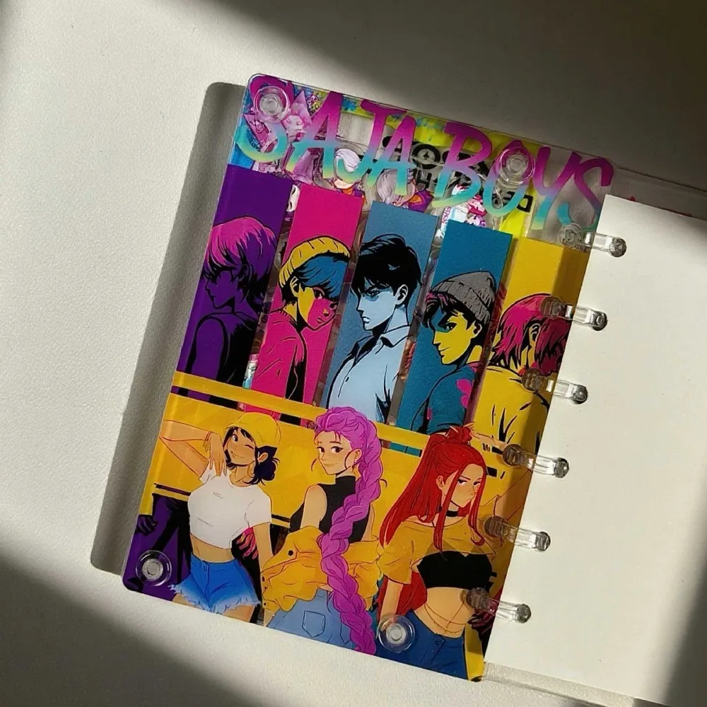 A7 Kpop Demon Hunters Notebook e diari Rumi Mira Zoey Binder Cartoon Anime Pattern Forniture di cancelleria Regali per il ritorno a scuola