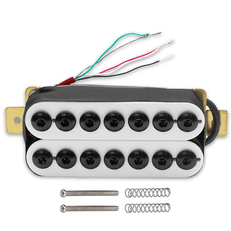 7-String Electric Guitar Humbucker Big Hex Adjustable Screw Dual Coil Pickup Coil Splitting Pickup N8.5K/B14K Output Guitar Part