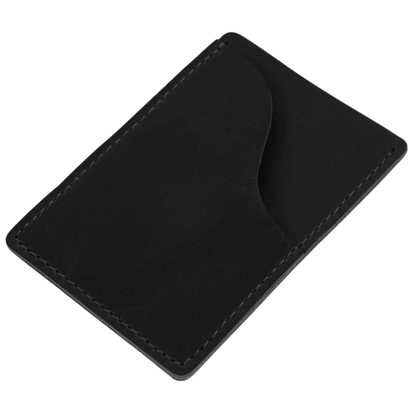 

Business Card Holder Credit Card Wallet Black Passport Pouch Lightweight Wear Resistant Multiple Slots ID License Gifts