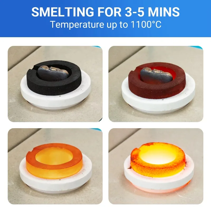 Induction Melting Furnace For Melting Gold And Silver Precious Metals Efficient Small Batch Metals Smelting Jewelry Equipment