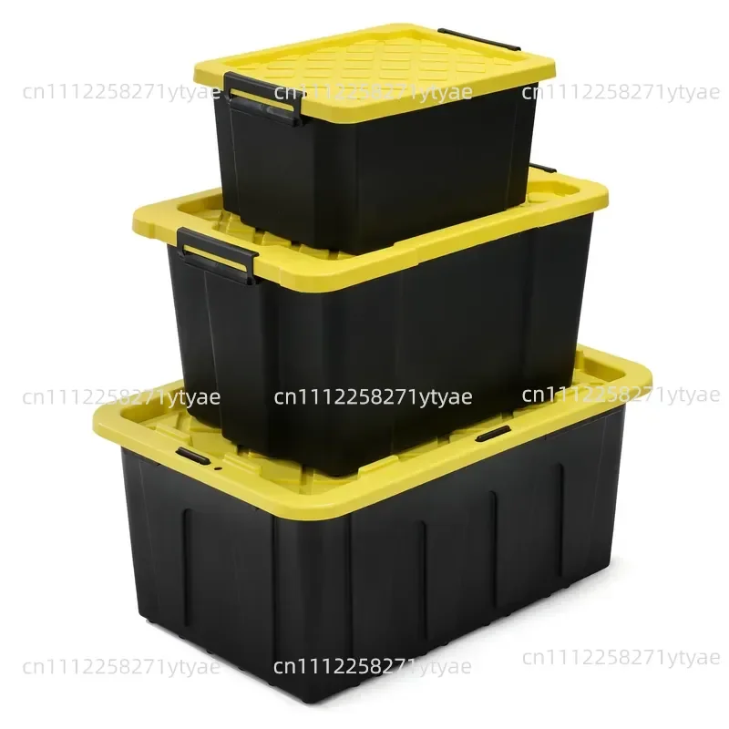 Fashion Design Wholesale Environmentally Friendly 25L-100L PP Plastic Tool Storage Box, Suitable for Home Use
