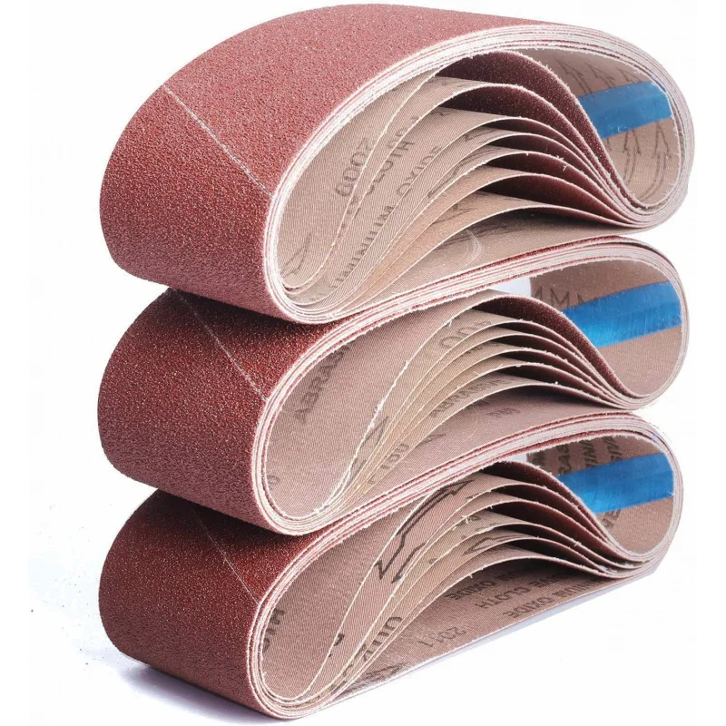 20pcs-set 240pcs-carton Sanding Belts 3x18 Inch Sandpaper Belt Sander with Grits 40 60 80 120 150 240 400 for Abrasive Tools