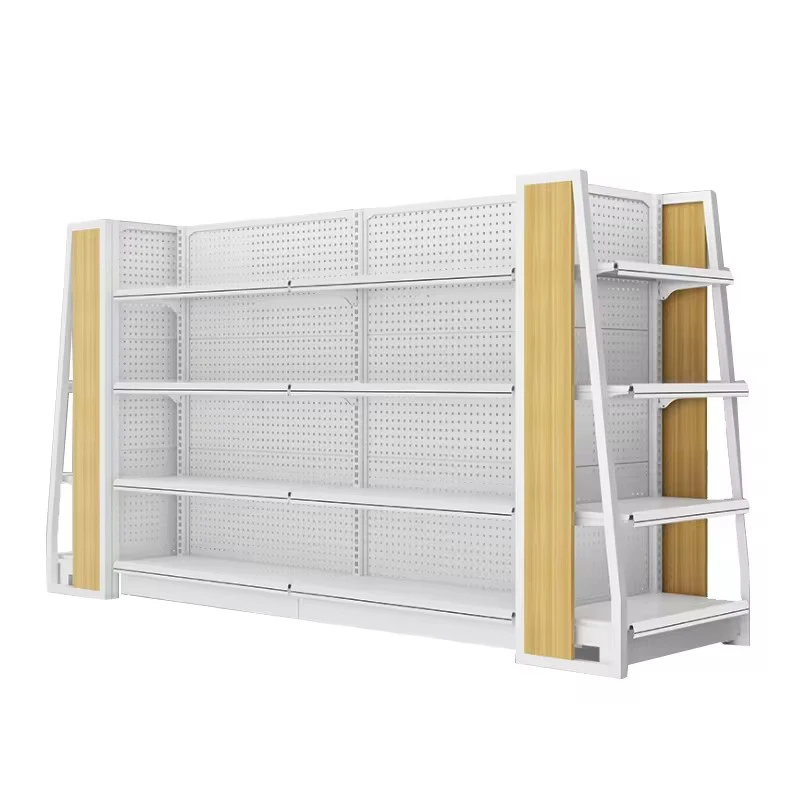 Custom.MDF-Präsentationsständer für Einzelhandelsgeschäfte, Supermarktregale aus Holz für Super Mall