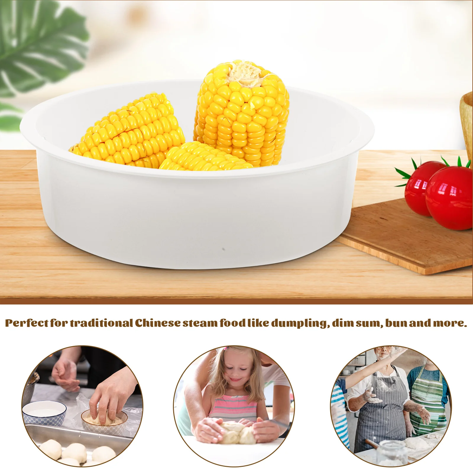 Rice Cooker Steam Rack Steamer Dim Sum Dumplings Micro-wave Oven Basket Insert Pp for Cooking Baskets Holder