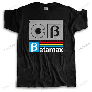 Hot Sale Kaus Katun Musim panas Kaus merek pria BETAMAX Kaset Video Retro 1970-an 80-an Kaus Atasan Lucu Film Rumah Kaus Pria 10 penjualan terbaik betamax - №