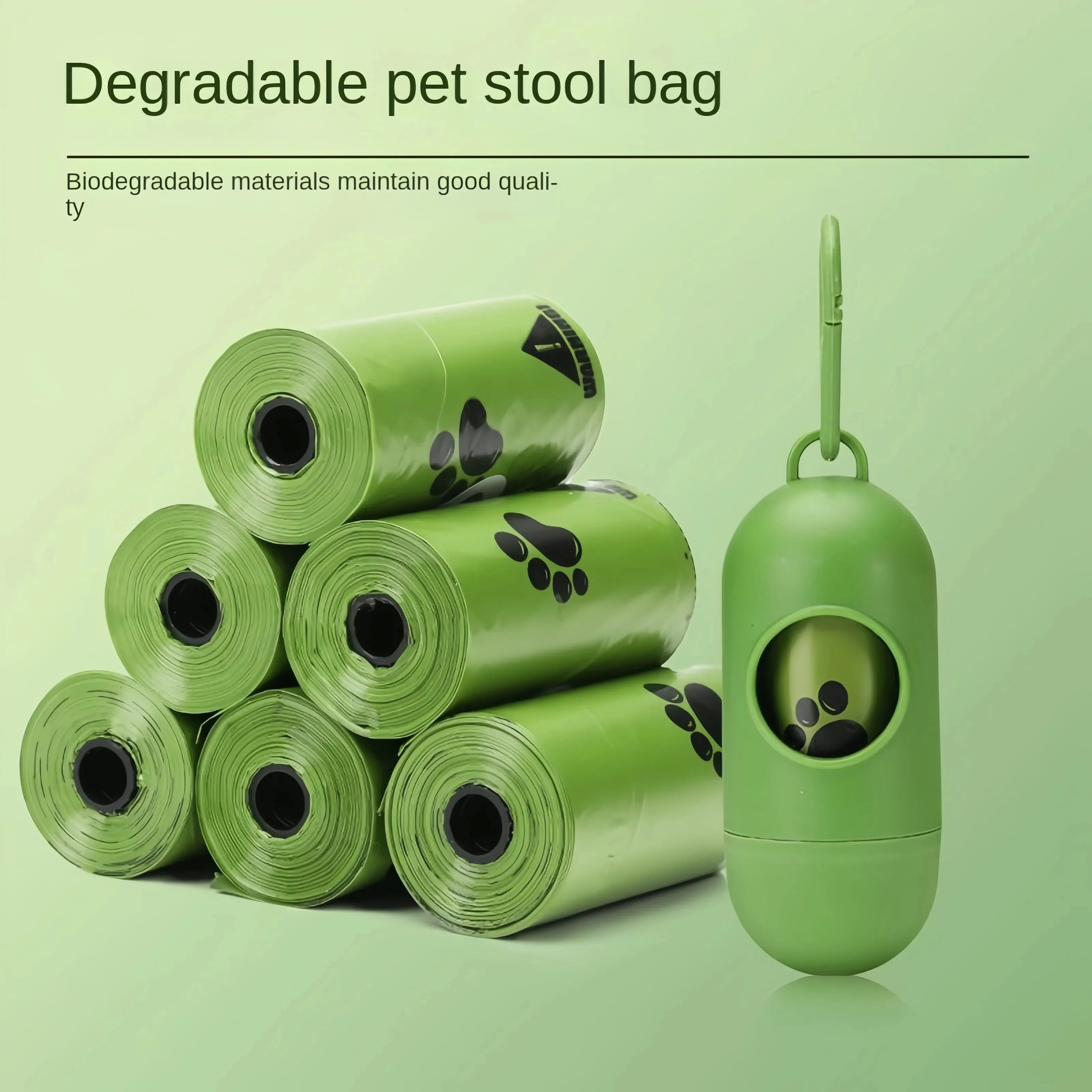 

Pat Dog Poop Bag Environmental Protection Degradable Dog Cat Poop Bag Outdoor Cleaning Poop Bag Outdoor Clean Pets Supplies