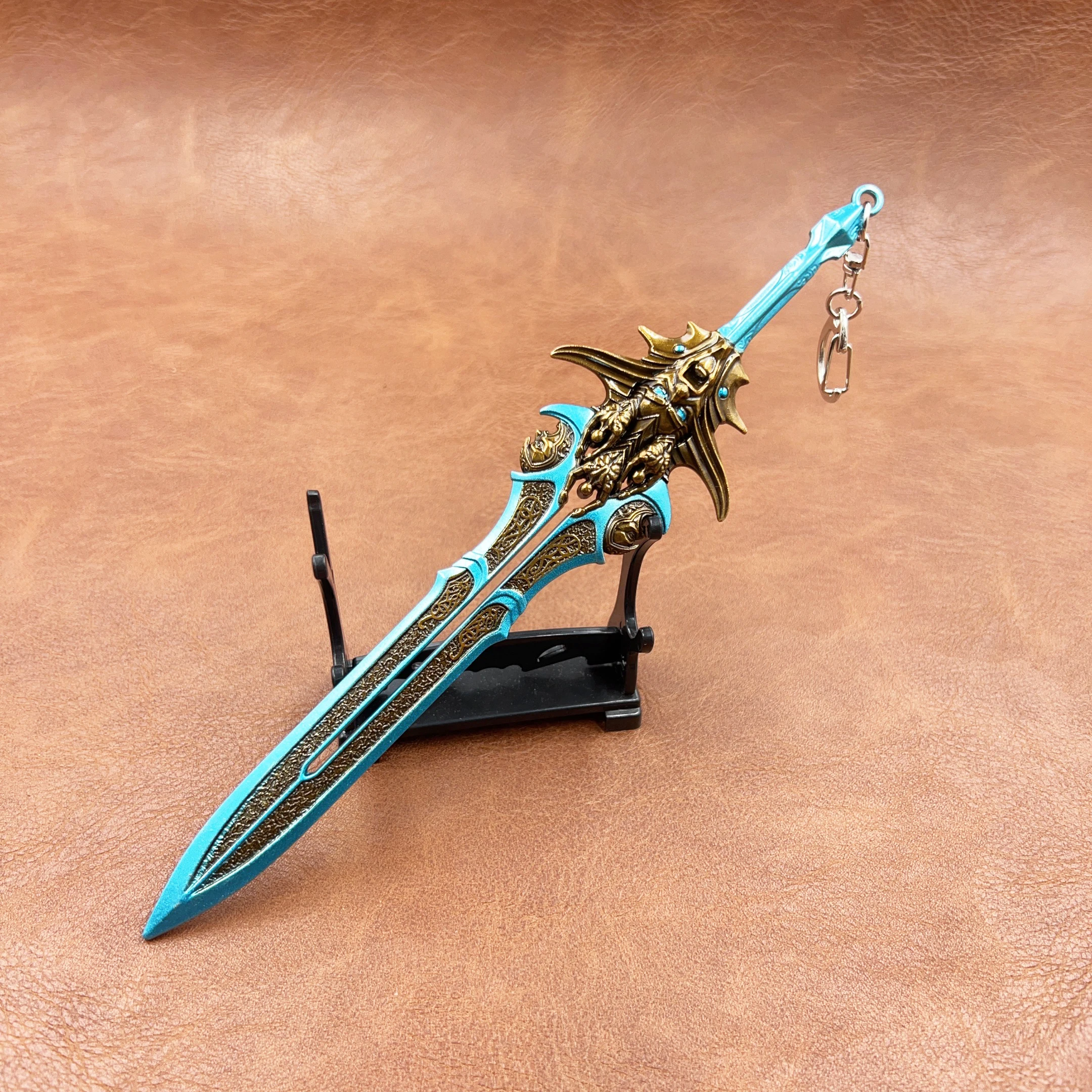 Espada de 21 cm, Versión Batalla, Espada del Dios de la Guerra: Ragnarok, Modelo de Espada Periférica, Adorno de Escritorio, Colección, Regalo de Cumpleaños