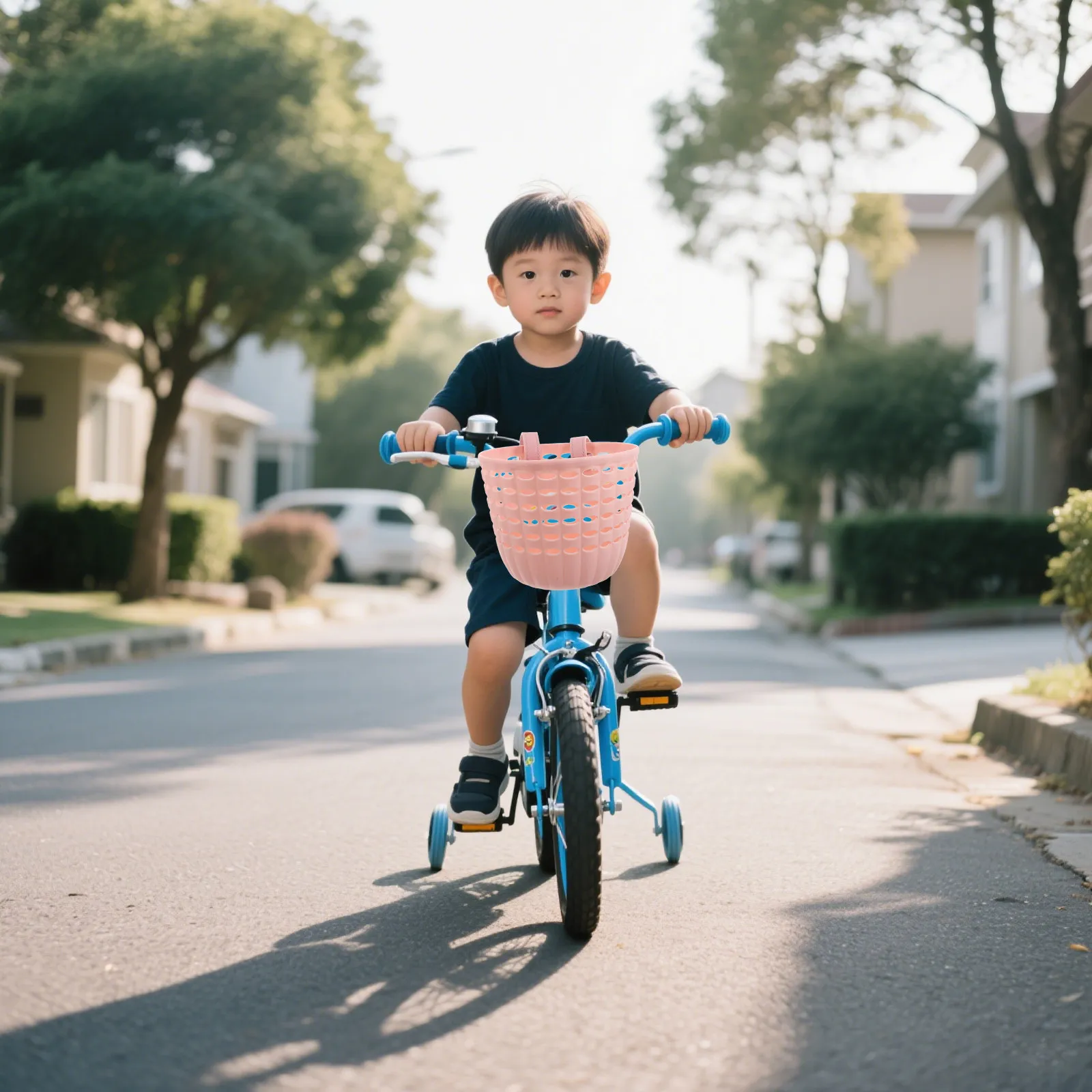 

2Pcs Bike Basket Bright Colored Front Handlebar Basket for Bicycle Scooter Balance Bike Cycling Fun