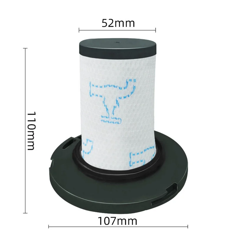 Вакуумный фильтр для Rowenta RH96XX ZR, 5 шт. 009006   X-FORCE FLEX8. Запасная часть для робота-подметальной машины 60,