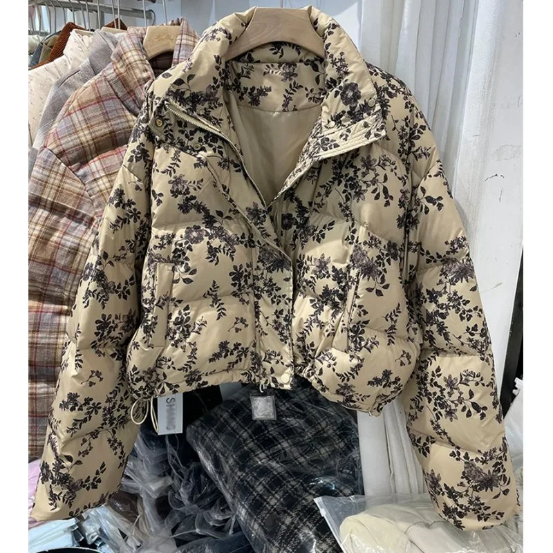 

Ele Korean Sle Long Sve Collared Cotton Jaet Women's Winter Faionable Outerwear Pleated Sli Versatile Coat