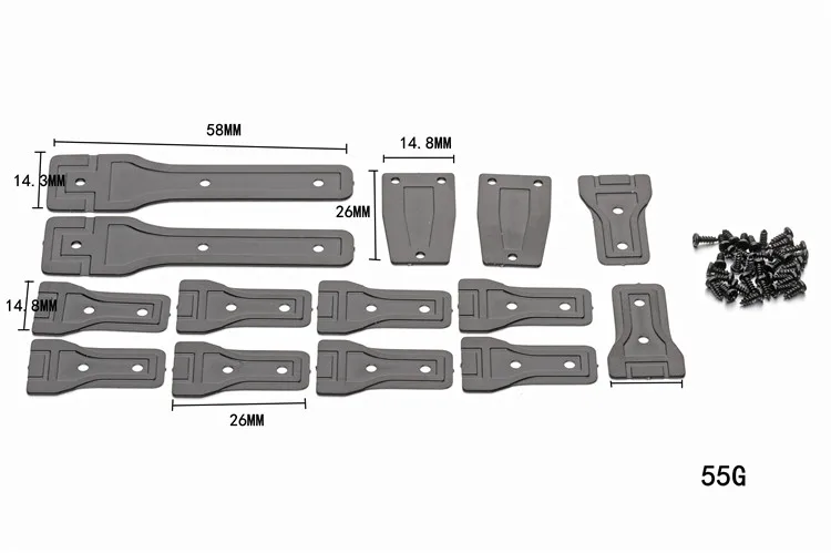 Axial 1/6 Scx6 Wrangler 4wd-axi05000t1 Tailgate Metal Door Cover Hinge Door Simulation Hinge