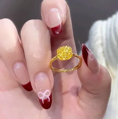 Eldorado Gold  trendy jewelry new arrival 18k non demolding rings finger rings for women