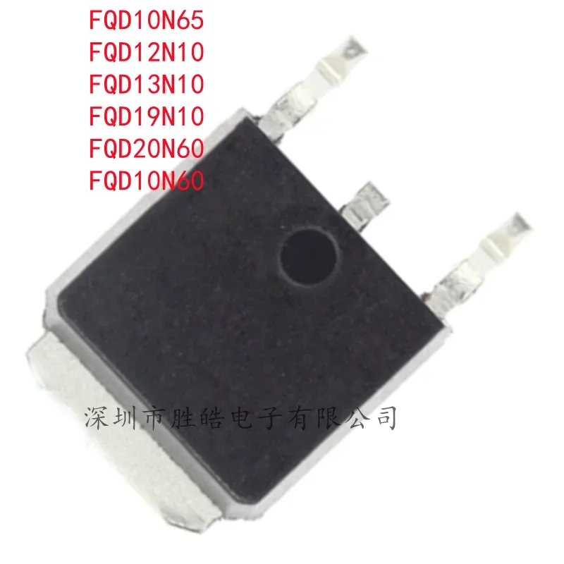 (10PCS)  NEW  FQD10N65 / FQD12N10 / FQD13N10L / FQD19N10L  / FQD20N60 / FQD10N60  TO-252  Integrated Circuit