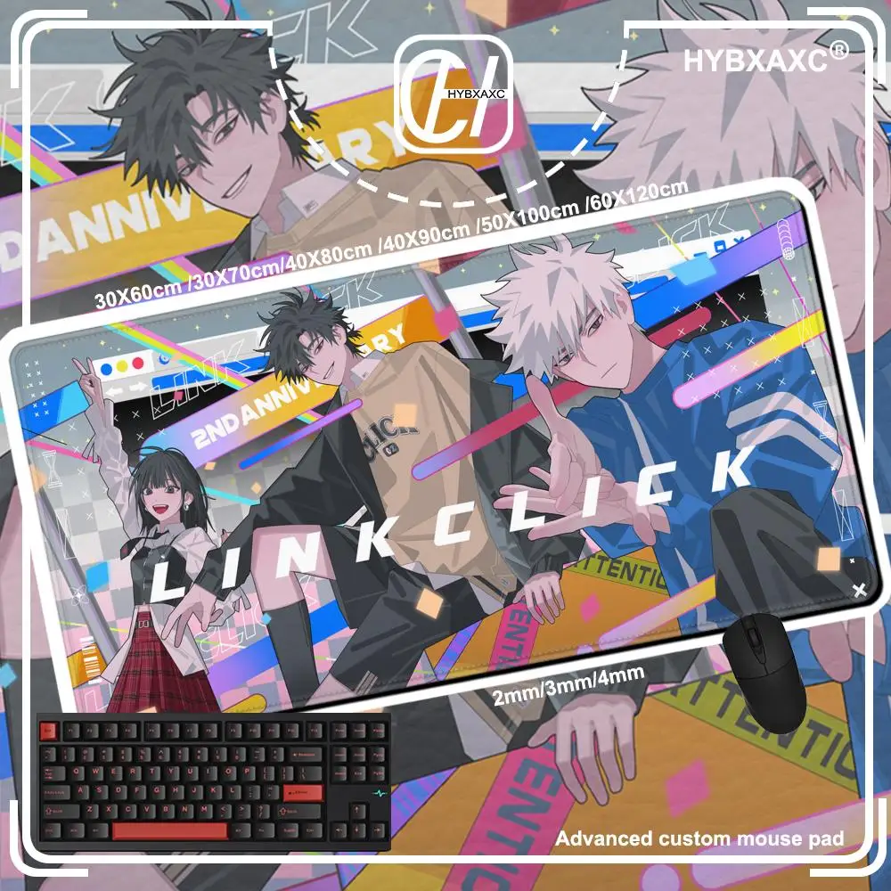 

L-Link Click Non-slip Mouse Pad Suitable For Office Computers Laptops E-sports Game Desk Mats XXL Keyboard