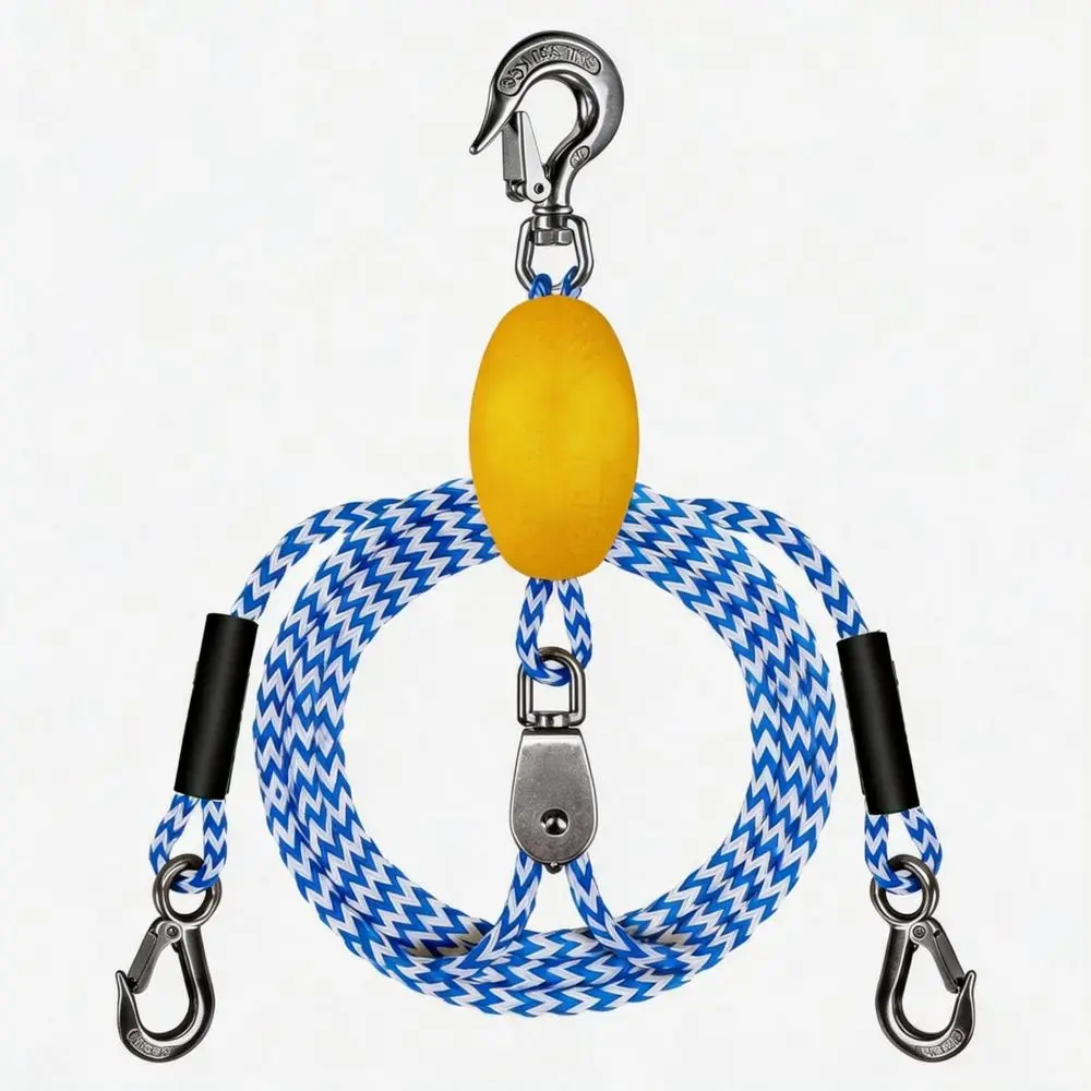 Heavy Duty Marine Towing Tether Connector For Kayak Waterskiing Rope Stainless Steel Quick Release Float Pulling Device