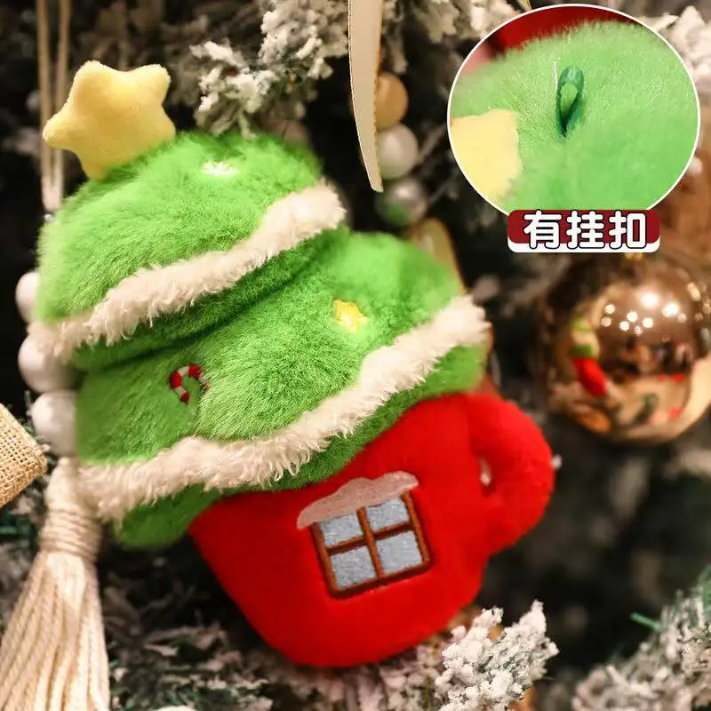 Latest Christmas Gift Strawberry Bonsai Kawaii Stuffed Plush Toy Doll Cartoon Anime Home Cute Children's Birthday Gift Fun Doll