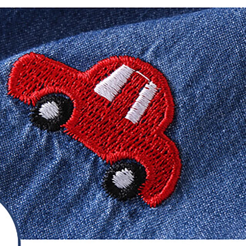 Summer 2024 Boys\' Breathable and Versatile Solid Color Printed Cartoon Car Mosquito proof Pants/Jeans 1-6 Years Old