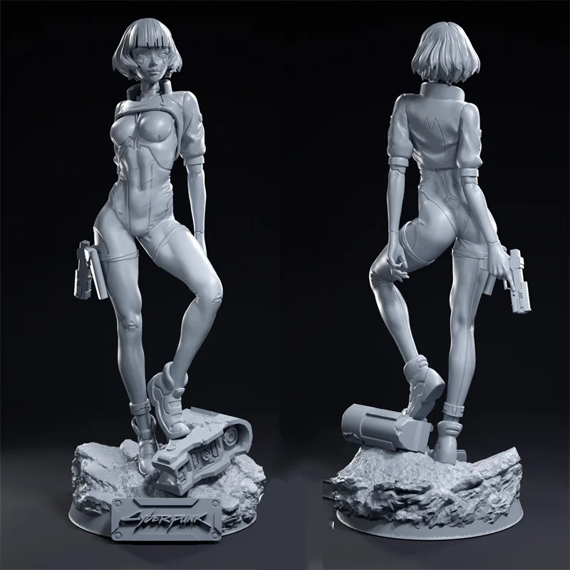 1/24  1/18 Figurine   Resin Model Kit Cyberpunk 2077  Figure Unpainted 1/24 7.5cm Figurine  RW-1309