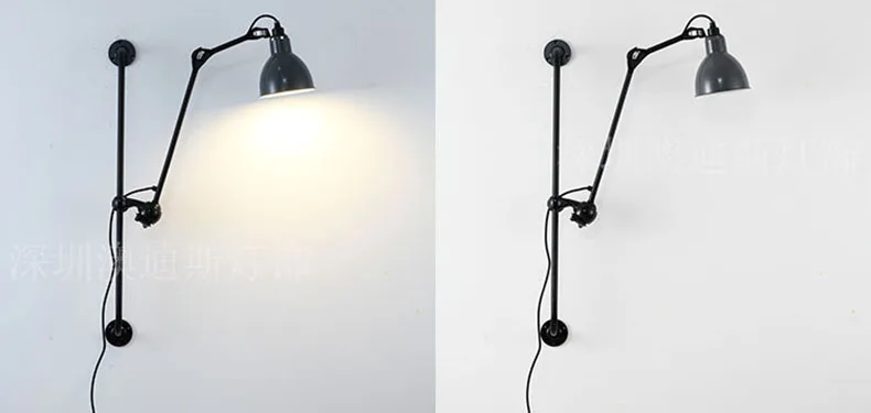 American Home Wall Lamp E14 Bulb Plug Bedroom Reading