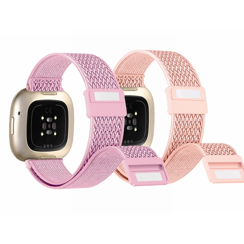 Magnetband für Fitbit Versa 2 Band Nylon elastische Ersatz armbänder für Fitbit umgekehrt 4/versa 3 Uhren zubehör