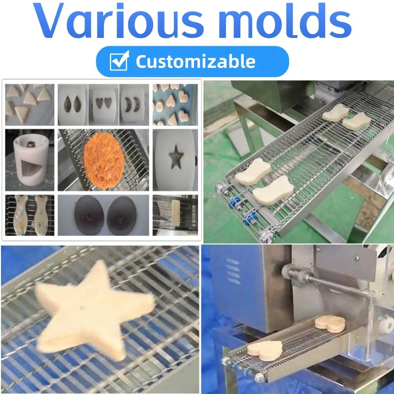 Industrial 500-1000kg/h Meat Patty Forming Coating Battering Breading Machine Hamburger Meatloaf Chicken Nugget Production Line
