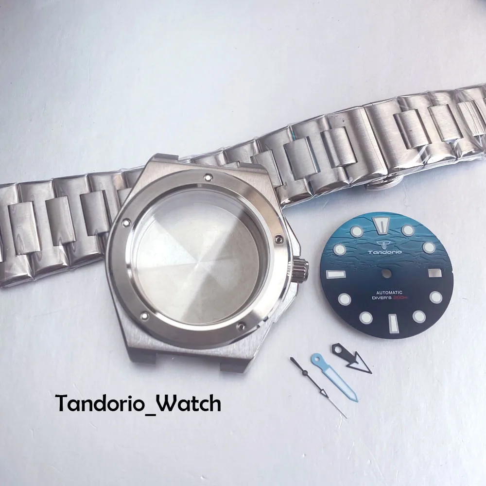 

Tandorio Sapphire Crystal Glass NH35A Watch Case 40mm Engineer Style Watch Case Auto Mechanical Watch Parts Luminous