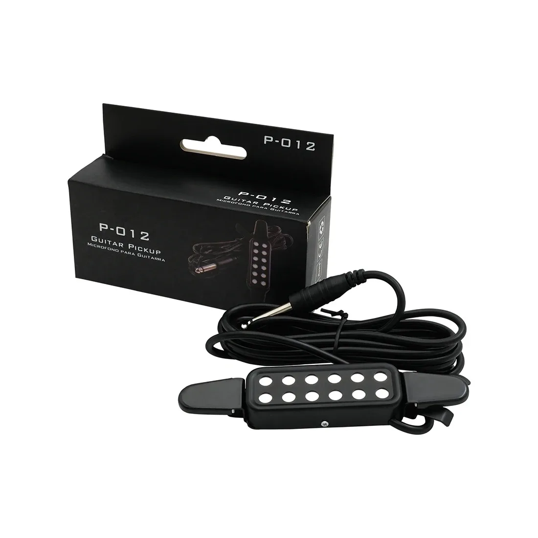 IRIN 12-hole Acoustic Guitar Pickup Noise Reduction Acoustic Guitar Soundhole Pickup with 3M Connecting Cable Guitar Parts Tools