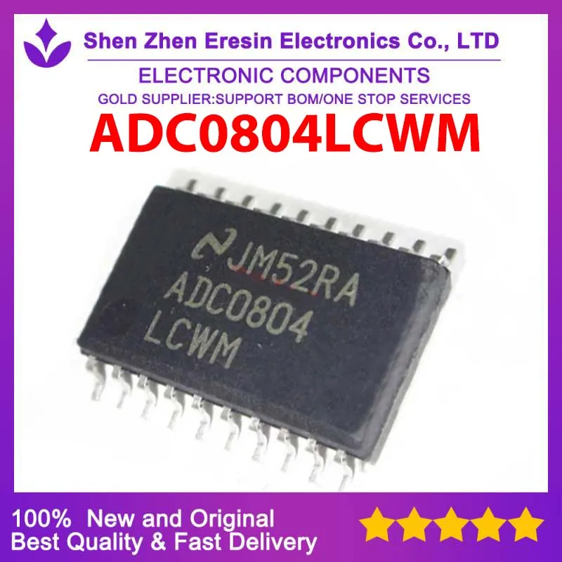 Free shipping    5PCS/LOT  ADC0804LCWM  SOP20     New and original