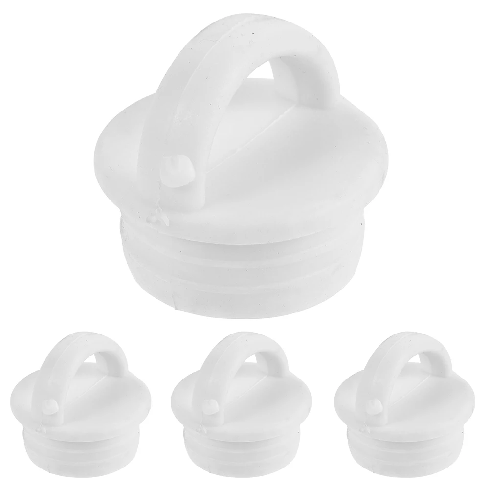 

4 Pcs Mop Bucket Drain Hole Plug Mops Bathtub Stopper Replacement White Leakproof Outlet