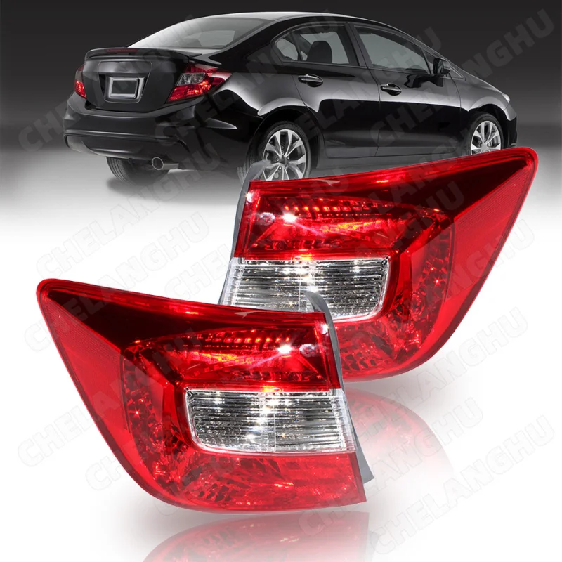 

1Pair Left+ Right Tail Rear Lamp light Without Bulb For Honda Civic FB2 FB4 FB6 Sedan 2012 Driving Foglamp Car Accessories