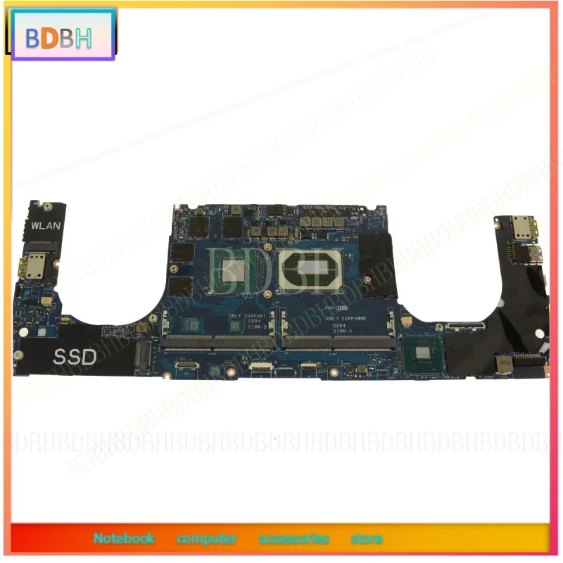 * for Dell Precision 5540 15.6' Motherboard DJD5G Intel I7-9850H 2.6GHz T2000 4GB Replacement Part for Laptop Computer