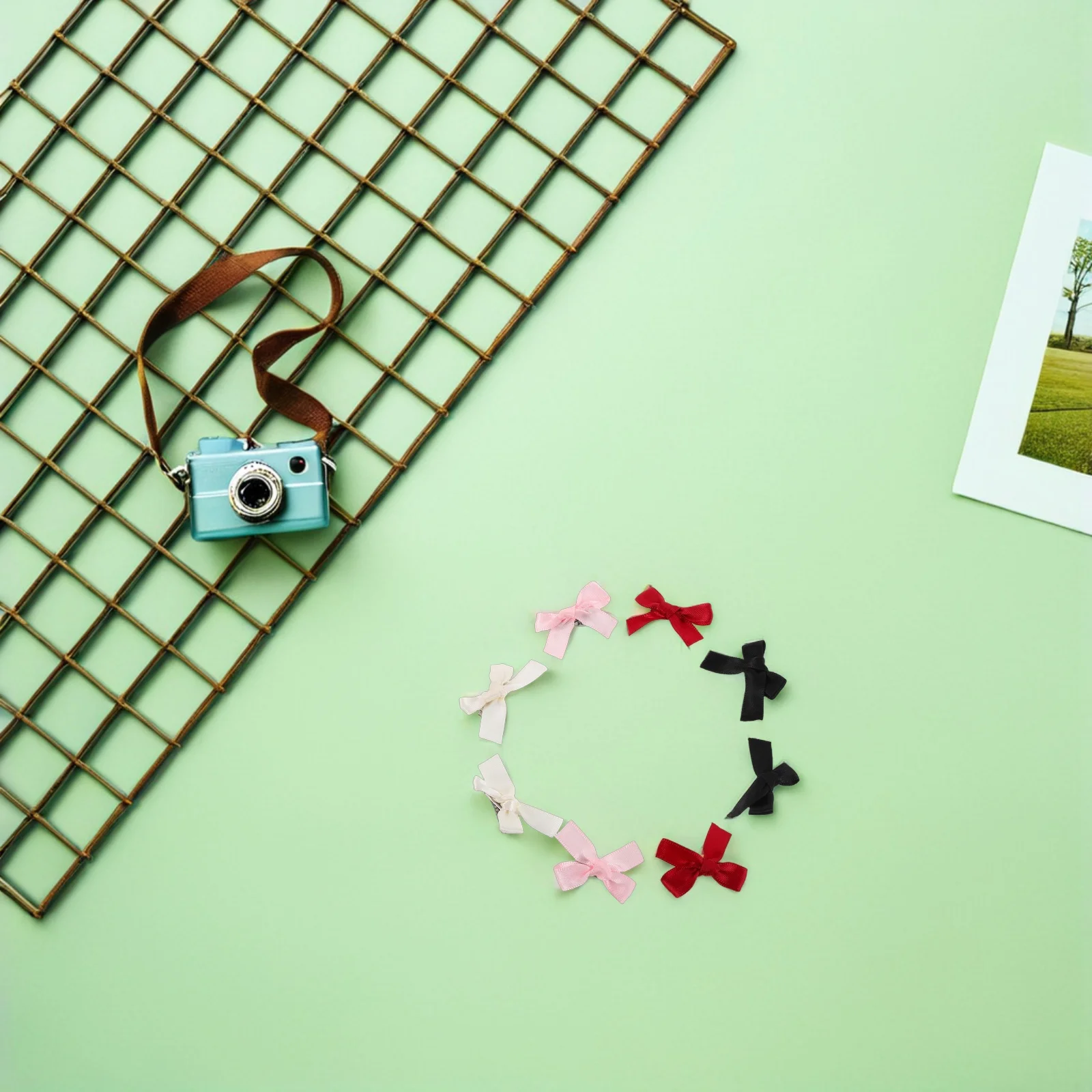 

100Pcs Bow Hair Clips Mini Ribbon Bow Barrettes Cute Hair Accessories for Toddlers Girls Everyday Use Braiding Styling